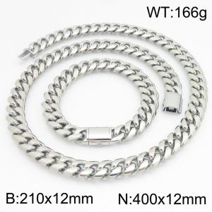 SS Jewelry Set(Most Men) - KS230440-ZLY