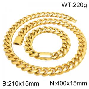 SS Jewelry Set(Most Men) - KS230448-ZLY