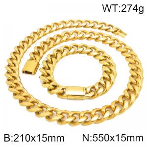 SS Jewelry Set(Most Men) - KS230451-ZLY