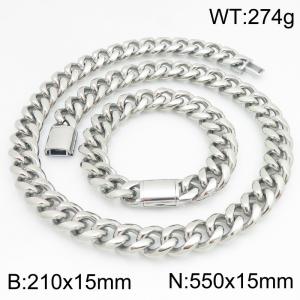 SS Jewelry Set(Most Men) - KS230459-ZLY