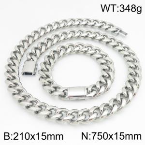 SS Jewelry Set(Most Men) - KS230463-ZLY