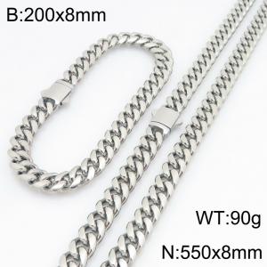 SS Jewelry Set(Most Men) - KS230871-ZLY