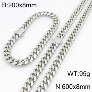 SS Jewelry Set(Most Men) - KS230872-ZLY