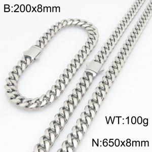 SS Jewelry Set(Most Men) - KS230873-ZLY