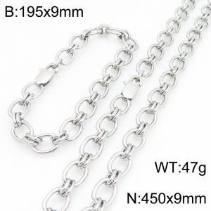 SS Jewelry Set(Most Men) - KS231118-Z