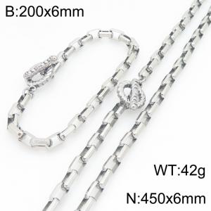 SS Jewelry Set(Most Men) - KS231220-Z