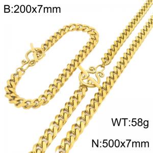 SS Jewelry Set(Most Men) - KS231224-Z