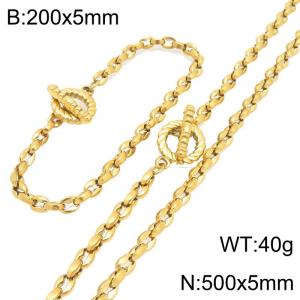 SS Jewelry Set(Most Men) - KS231260-Z