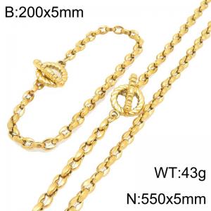 SS Jewelry Set(Most Men) - KS231261-Z