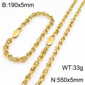 SS Jewelry Set(Most Men) - KS231808-Z