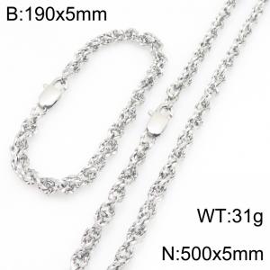 SS Jewelry Set(Most Men) - KS231814-Z