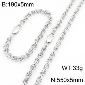 SS Jewelry Set(Most Men) - KS231815-Z