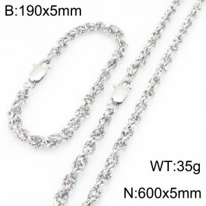 SS Jewelry Set(Most Men) - KS231816-Z