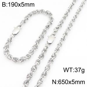 SS Jewelry Set(Most Men) - KS231817-Z