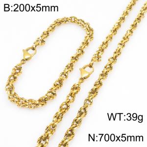 SS Jewelry Set(Most Men) - KS231825-Z