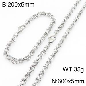 SS Jewelry Set(Most Men) - KS231830-Z