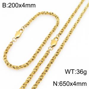 SS Jewelry Set(Most Men) - KS231838-Z
