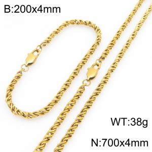 SS Jewelry Set(Most Men) - KS231839-Z