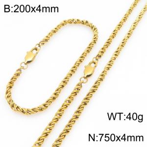SS Jewelry Set(Most Men) - KS231840-Z