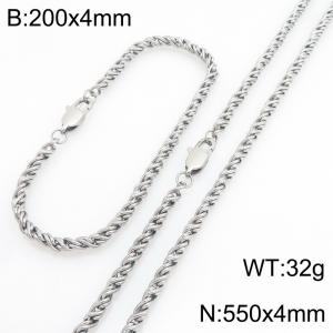 SS Jewelry Set(Most Men) - KS231843-Z