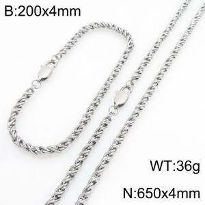 SS Jewelry Set(Most Men) - KS231845-Z