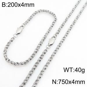 SS Jewelry Set(Most Men) - KS231847-Z