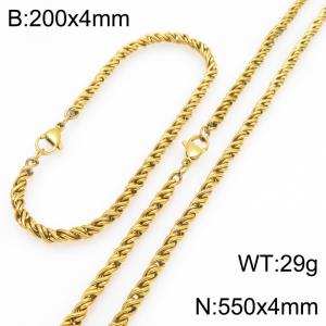 SS Jewelry Set(Most Men) - KS231850-Z