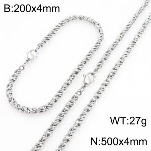 SS Jewelry Set(Most Men) - KS231857-Z