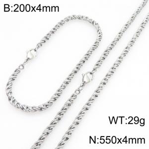 SS Jewelry Set(Most Men) - KS231858-Z