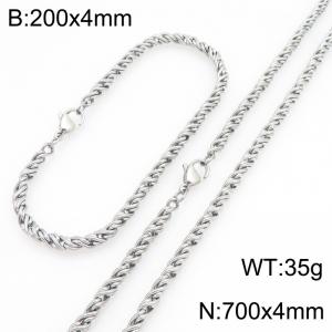 SS Jewelry Set(Most Men) - KS231861-Z