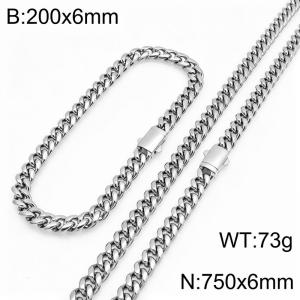 SS Jewelry Set(Most Men) - KS231869-ZLY