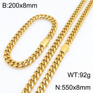 SS Jewelry Set(Most Men) - KS231893-ZLY