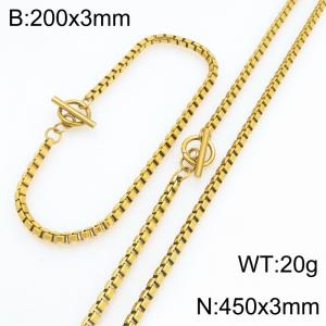 SS Jewelry Set(Most Men) - KS232065-Z