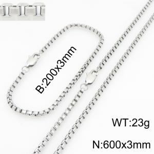 SS Jewelry Set(Most Men) - KS232081-Z