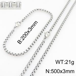 SS Jewelry Set(Most Men) - KS232093-Z
