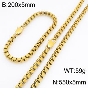 SS Jewelry Set(Most Men) - KS232141-Z