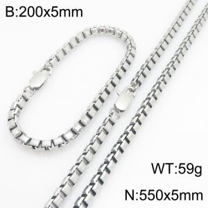 SS Jewelry Set(Most Men) - KS232148-Z