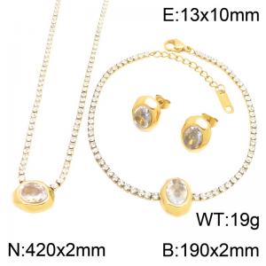 SS Jewelry Set(Most Women) - KS232673-HR