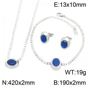 SS Jewelry Set(Most Women) - KS232675-HR