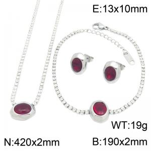 SS Jewelry Set(Most Women) - KS232677-HR