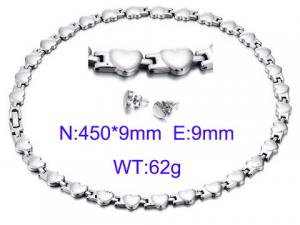 SS Jewelry Set(Most Women) - KS66896-DR