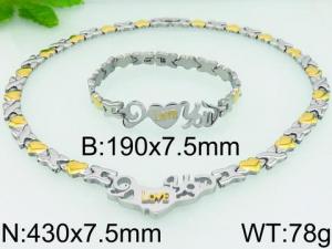 SS Jewelry Set(Most Men) - KS73820-YZ