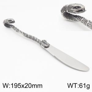 Stainless Steel Table knife with Vivid Snake Handle - KTA054-KJX