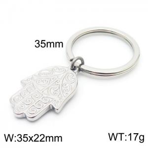 Stainless Steel Keychain Palm Pendant - KY1311-Z