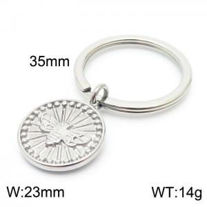 Stainless Steel Keychain Palm Pendant - KY1312-Z