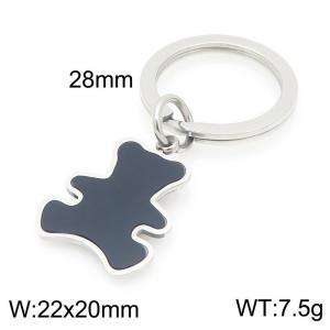Bear Charms KeyChain Stainless Steel Jewelry - KY1467-Z