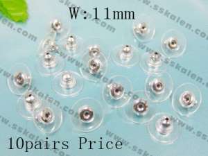 Plastic/Rubber Earring Parts--10pairs Price - KRP613