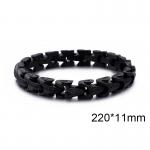 Stainless Steel Cast Dragon Dragon Pattern Snake Pattern Men's Bracelet Black-plating Bracelet - KB104619-K-220
