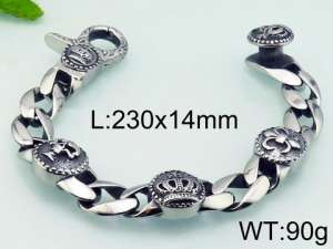 Stainless Steel Bracelet(Men) - KB80851-BD