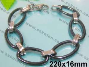Stainless steel with Ceramic Bracelet - KB25115-W